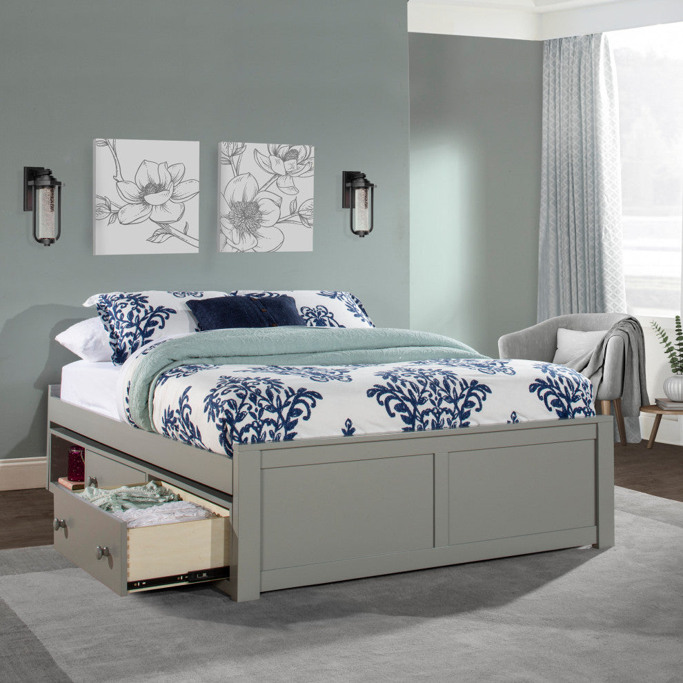 Hillsdale Pulse Wood Full Platform Bed With Storage