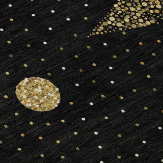 Addison Premium Washable Mayfield AMF222 Black 2'3" x 7'6" Runner Rug