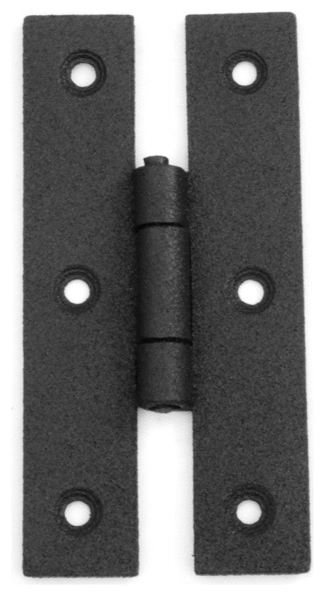 Cabinet Hinge Black Wrought Iron Hinge H Flush 3'' H Pack of 15