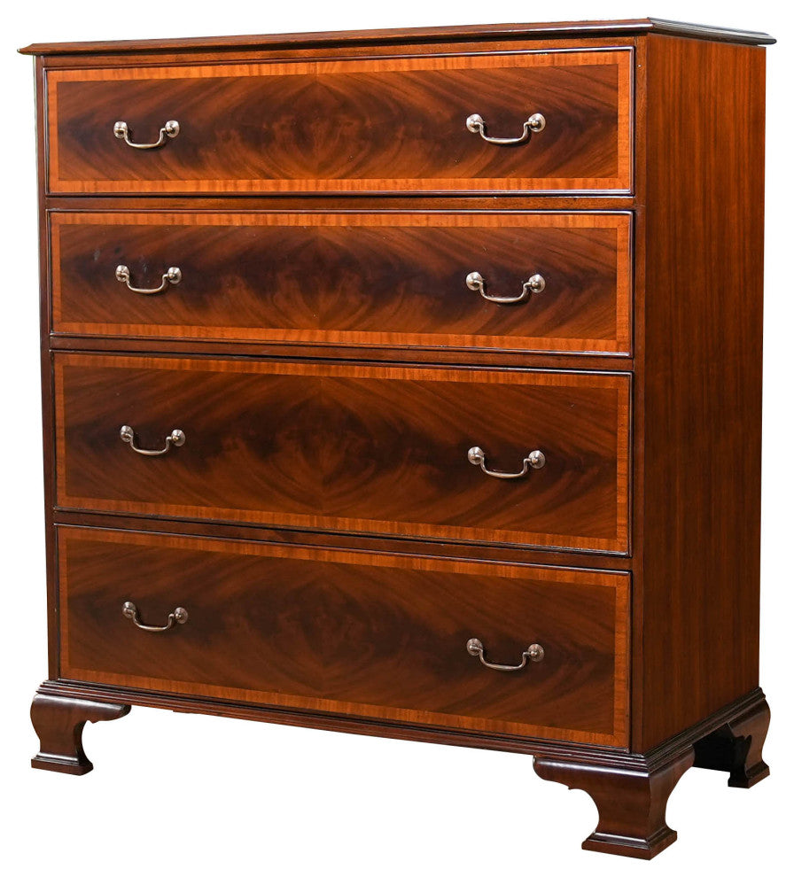 Banded Mahogany Chest