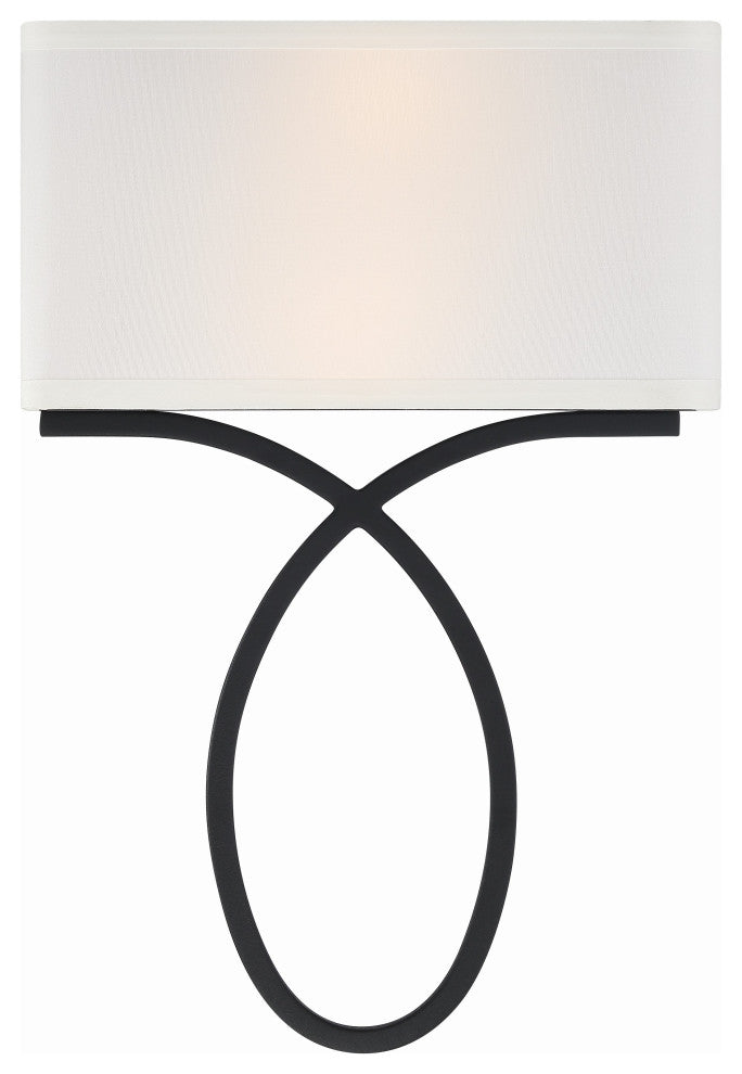 Brinkley 2-Light Black Forged Wall Mount