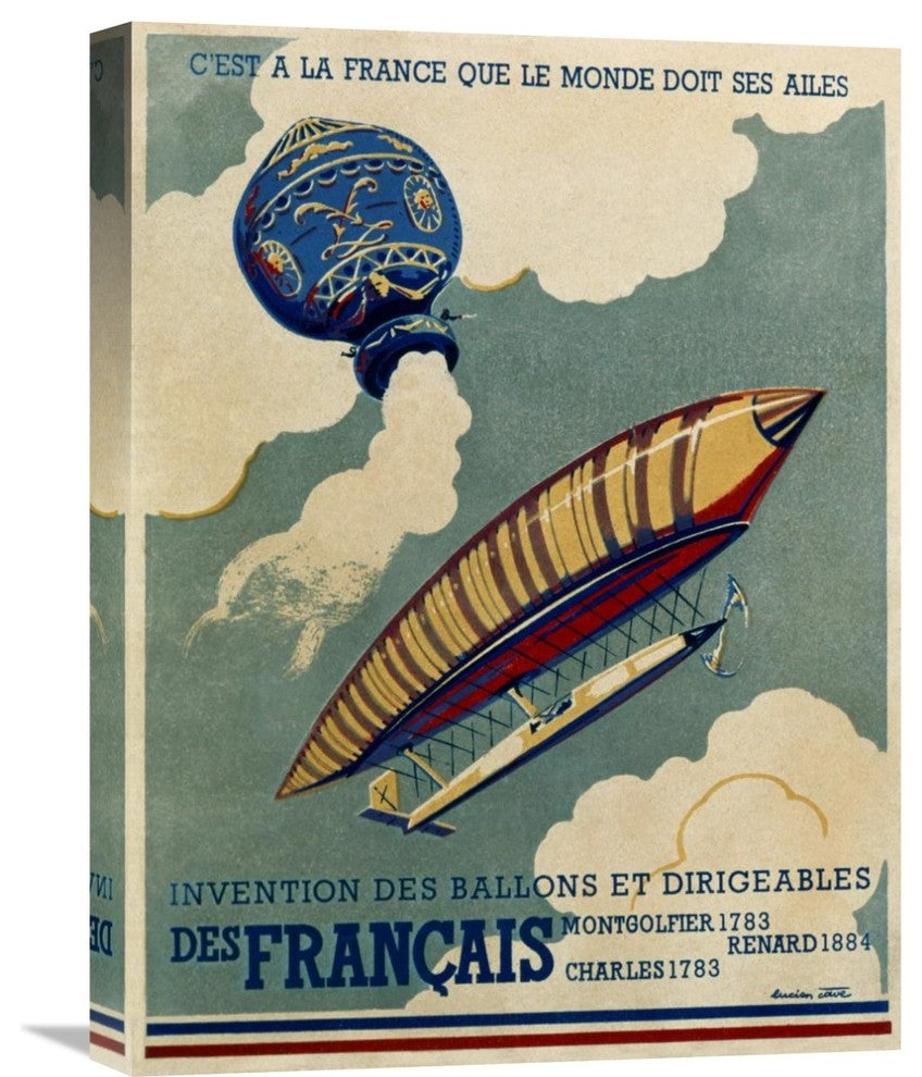 "French Aviation: Commemorative Posters 1 of 3" Artwork, 16"x22"
