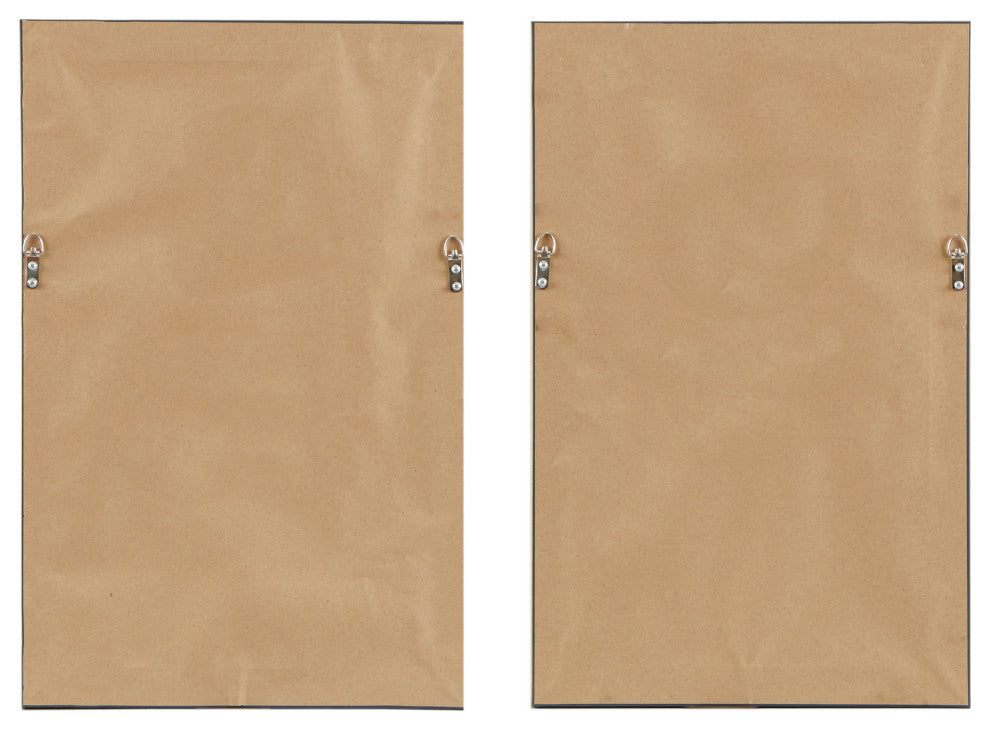 Urban Habitat This and That Way Framed Gel Coat Canvas, Set of 2