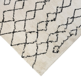 Aspen Shag Polypropylene Area Rug, Cream/Gray, 2'2" X 10'