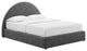 Resort Upholstered Fabric Arched Round King Platform Bed