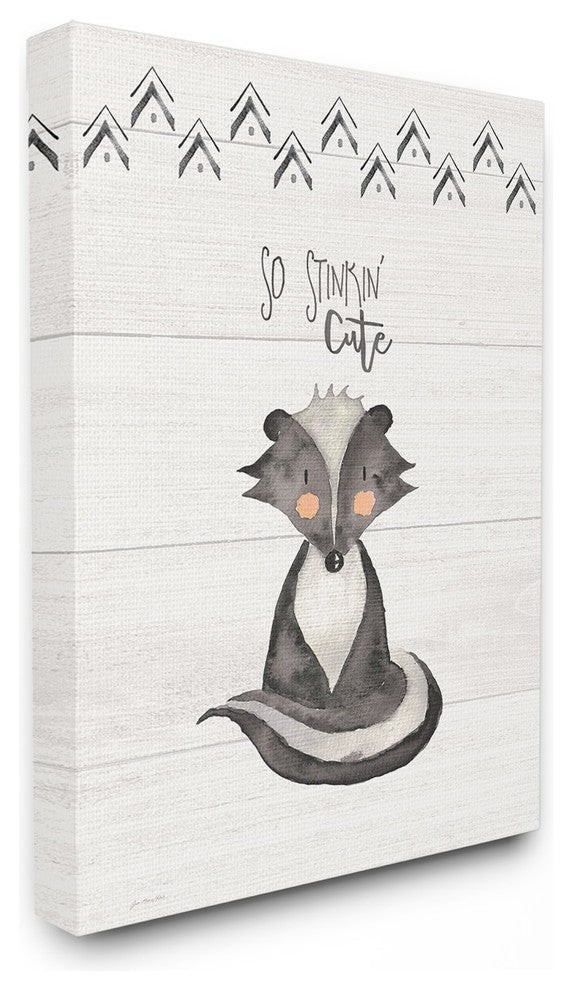 Stupell Ind. So Stinkin' Cute Skunk Canvas Wall Art, 24x30