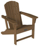 CASAINC Adirondack Chair PS Board 6 Back Panel Outdoor Widened Armrests Brown