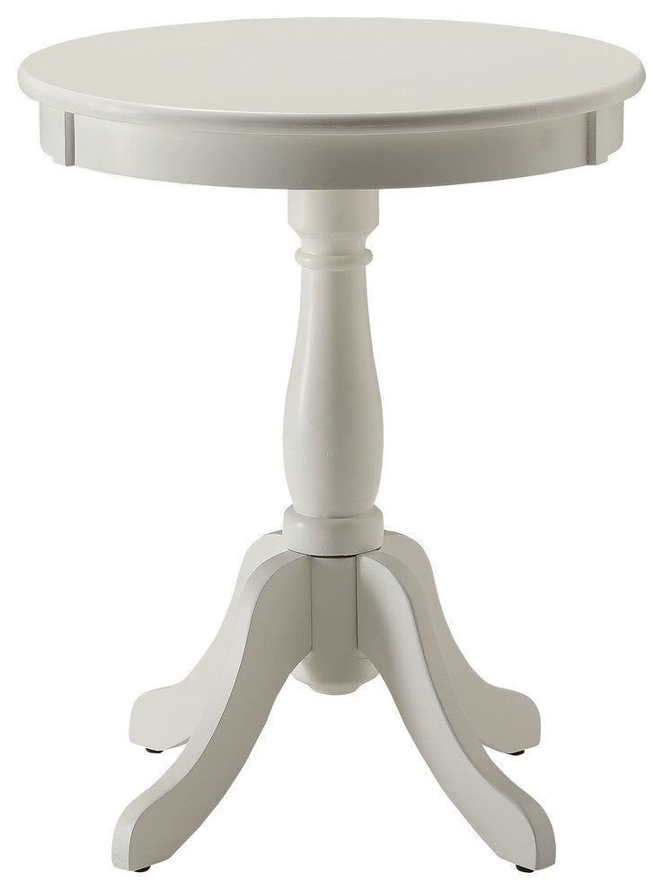 Urban Designs Alanis Wooden Accent Side Table, White