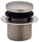 Direct Connect Overflow with Tip-Toe Trim and 2-Hole Overflow Cover, Satin Nickel