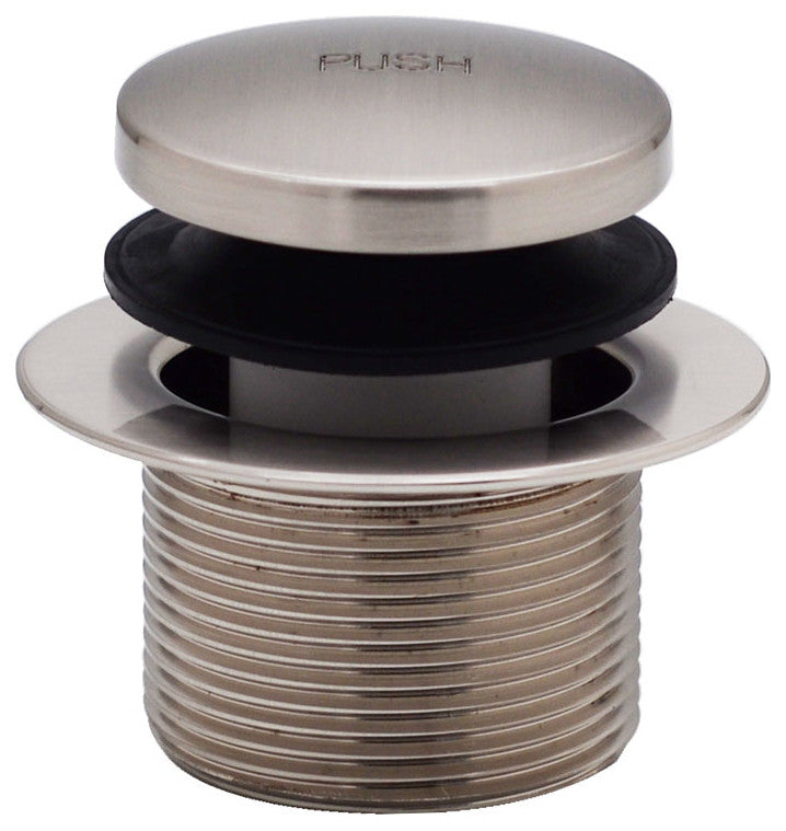 Direct Connect Overflow with Tip-Toe Trim and 2-Hole Overflow Cover, Satin Nickel