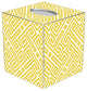 TB8007-Yellow Fret  Tissue Box Cover