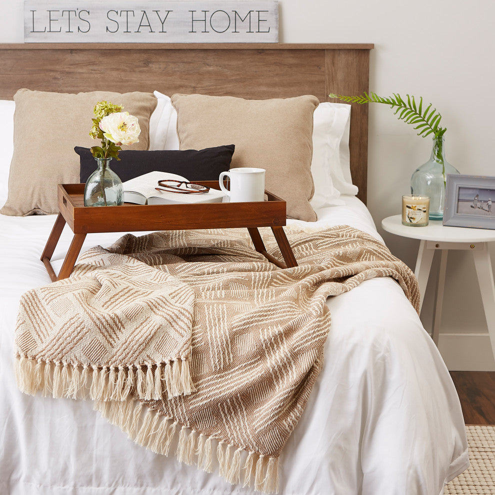 Stone Basketweave Throw