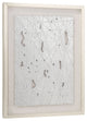 Lustrous Beauty, Modern Framed Shadow Box, Silver