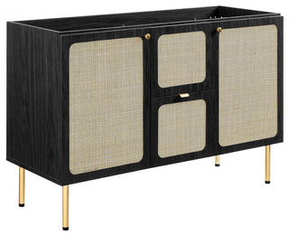 Chaucer 48" Single Sink Bathroom Vanity - Black White