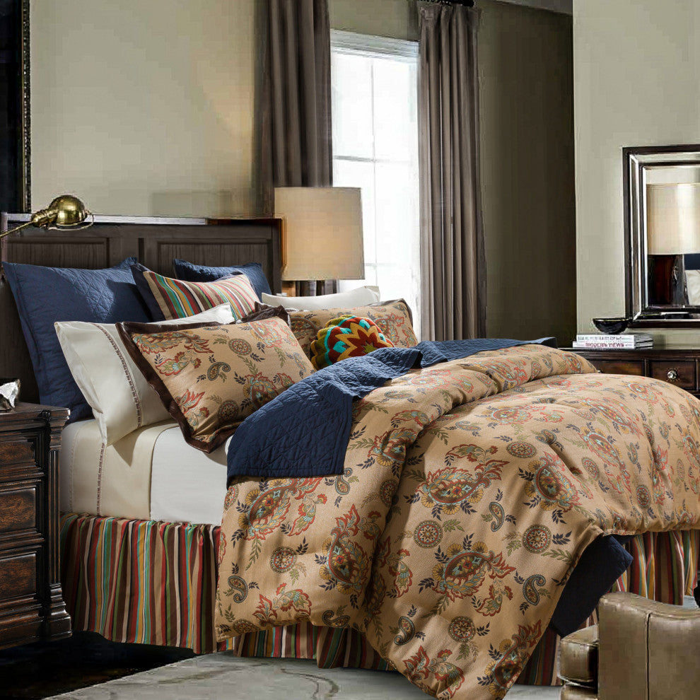 Tammy Paisley Comforter Set, Super Queen, 3PC