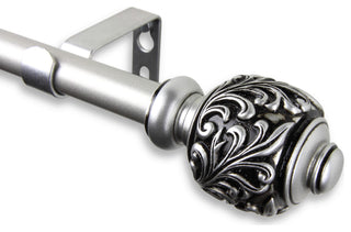 Tilly Curtain Rod, Satin Nickel, 18-28"