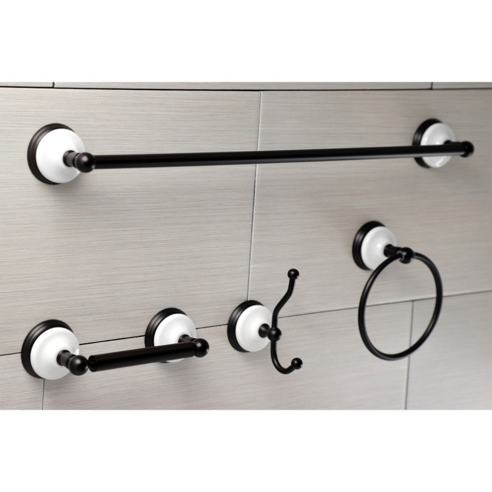 Kingston Brass 4-Piece Bathroom Accessory Set, Oil Rubbed Bronze