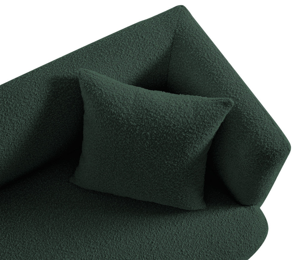 Marcel Boucle Fabric Upholstered Sofa, Green