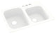 Swan 33x22x9 Solid Surface Kitchen Sink, 3-Hole, White