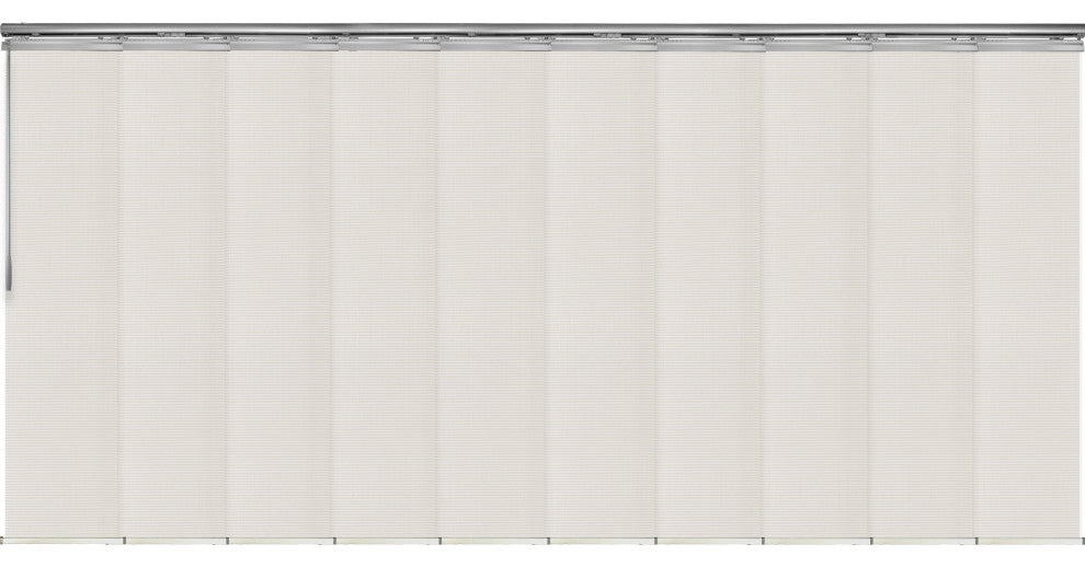 Nikolina 10-Panel Track Extendable Vertical Blinds 120-218"W