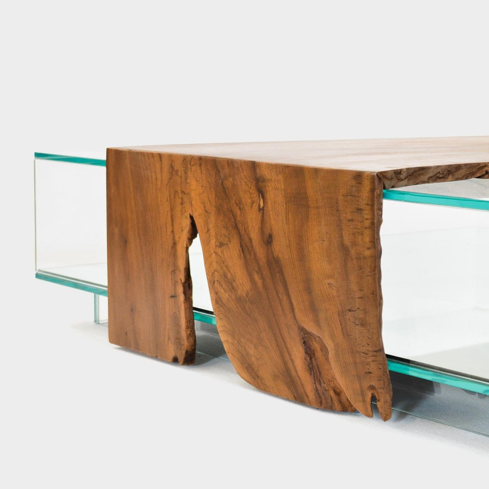 Canela Glass Box Coffee Table,  01