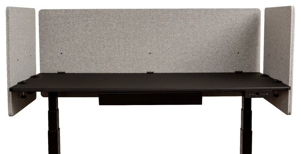Reclaim 60"x24"Desktop Privacy Panel, Misty Gray
