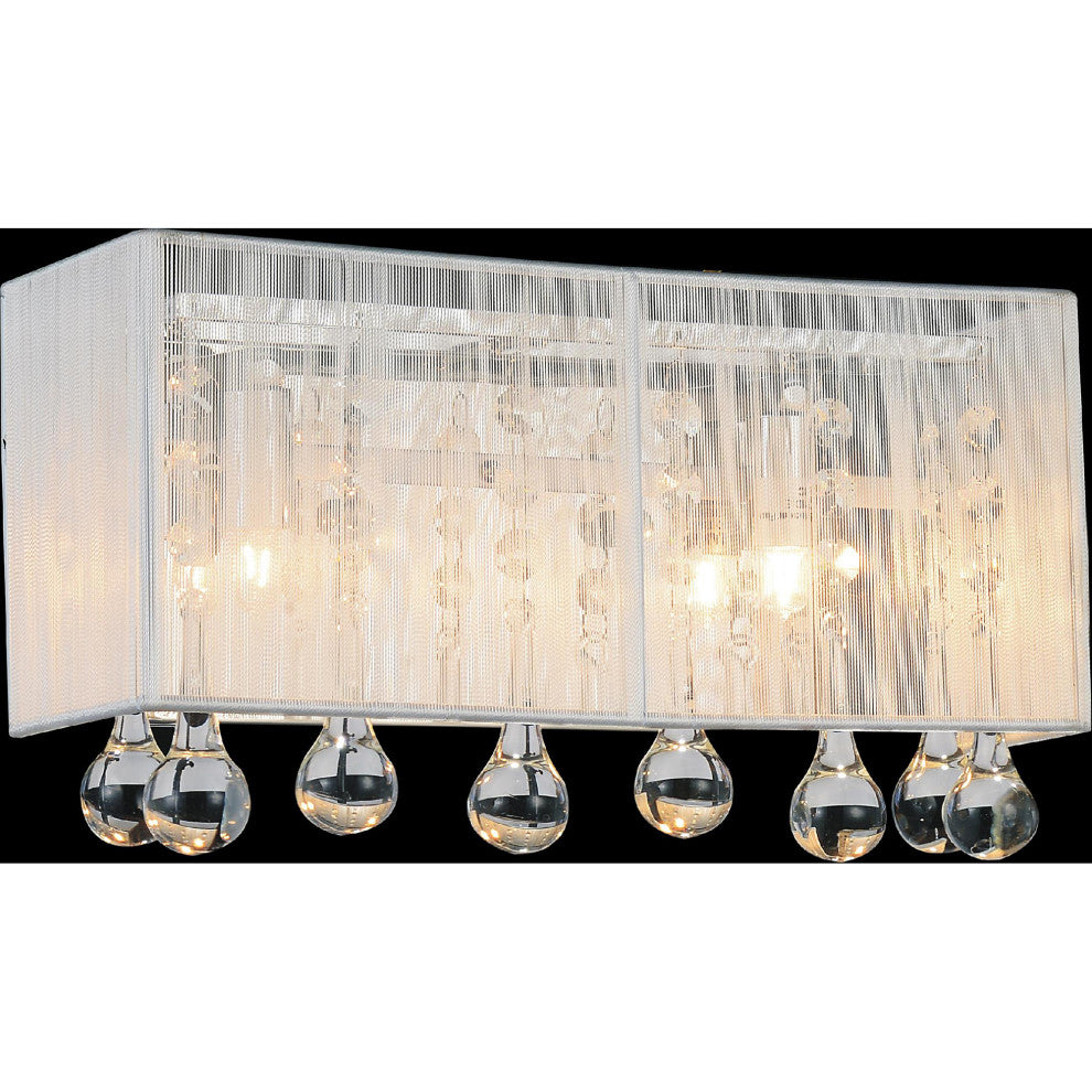 Water Drop 3 Light Vanity Light With Chrome Finish