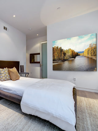 "Autumn on the River" Print on Canvas by Sylvia Cook