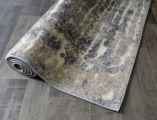 Denver Slate Contemporary Area Rug, Gray, 5'3"x7'3"