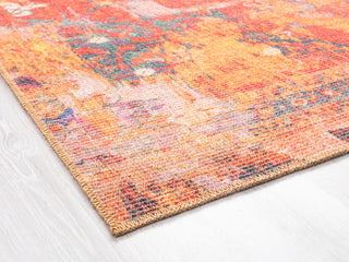 VER04 Vera Red Power Loomed Indoor Area Rug, Red, 2'6" X 9'