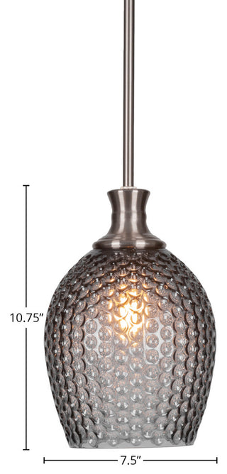 Zola 1-Light Stem Hung Pendant, Brushed Nickel