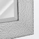 Head West Chrome and White Tile Textured Frame Accent Mirror - 23" x 29"