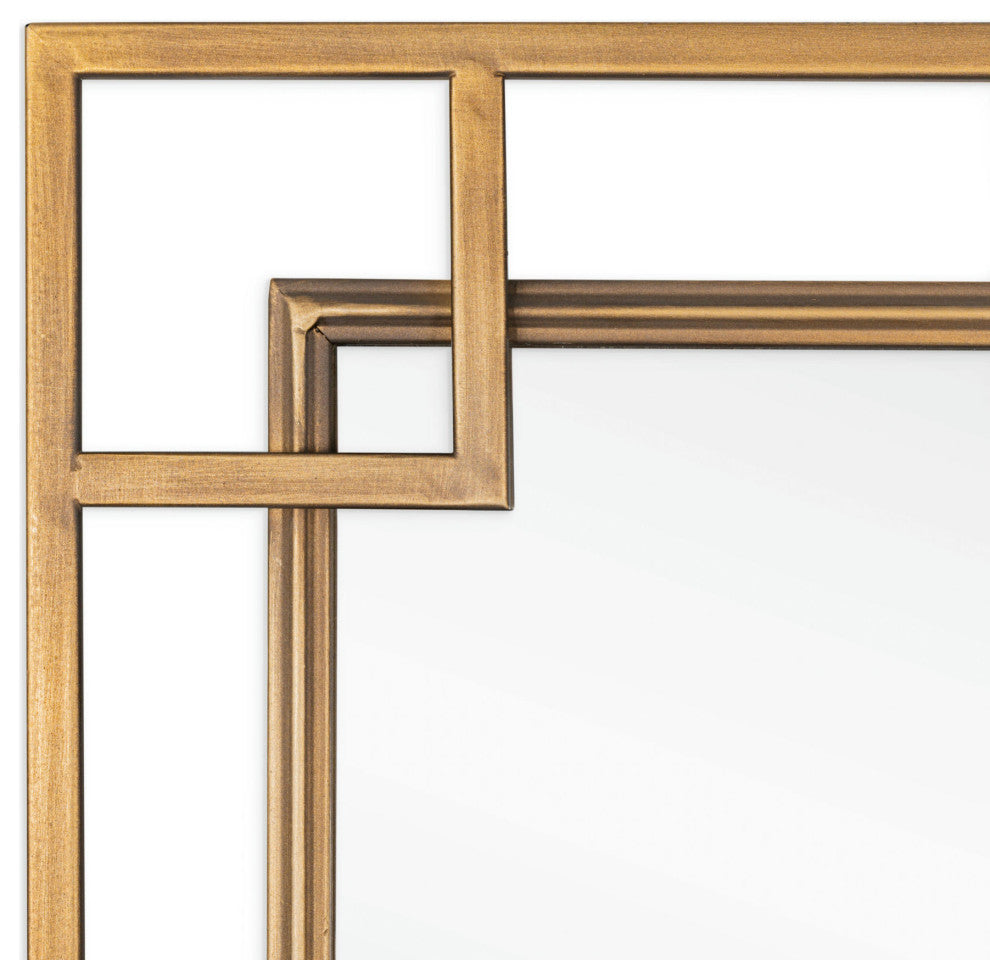 Mavis 22" Square Metal Wall Mirror