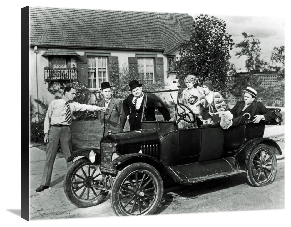 "Laurel & Hardy - Perfect Day, 1929" Canvas Giclee, 30"x24"