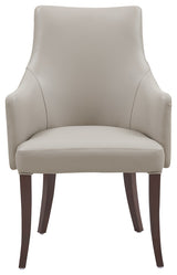 Manhattan Comfort Connie Dining Armchair, Light Gray, Single