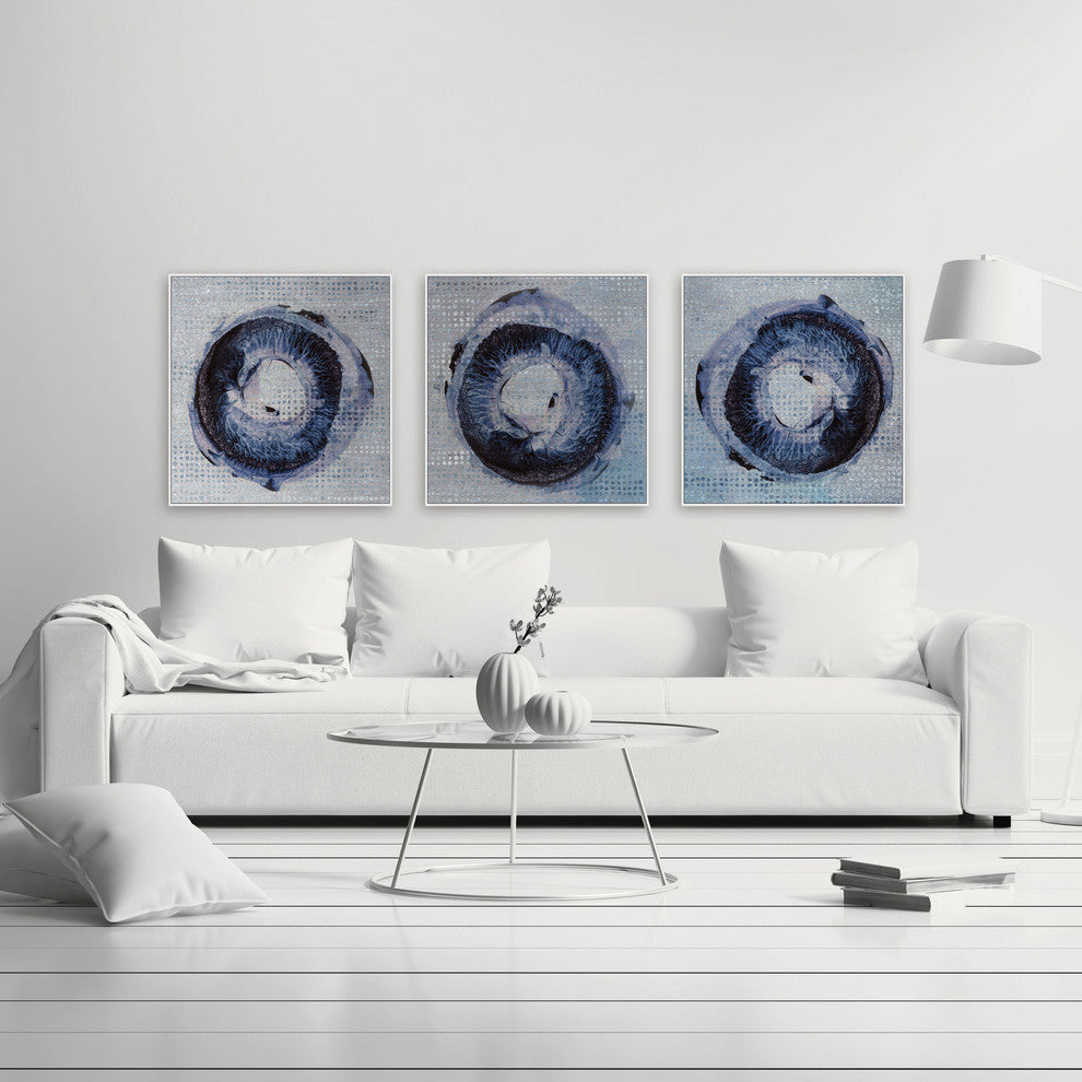 Dark Rings Triptych, 48x16