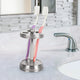 nu steel Hudson Hammered Mirror Toothbrush Holder