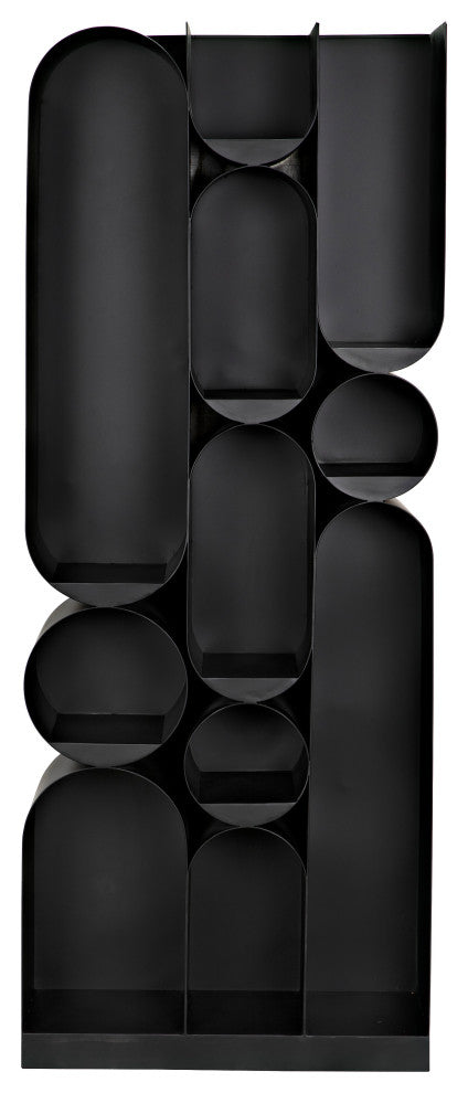 Noir Furniture Atomic Bookcase, Metal