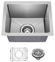 KRAUS Fairlane 15" Undermount 1-Bowl 18 Gauge Stainless Steel Kitchen Sink