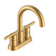 Parma 2H Centerset Bath Faucet, Metal Touch Down Drain 1.2gpm, Brushed Bronze