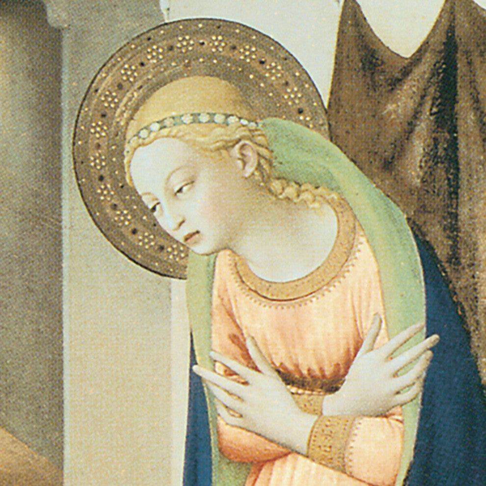 "The Annunciation Altarpiece 1426" Stretched Canvas Replica, 15"x13.5"