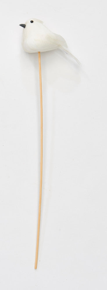 3.5" Dove On 12"  Stick, Set of 6