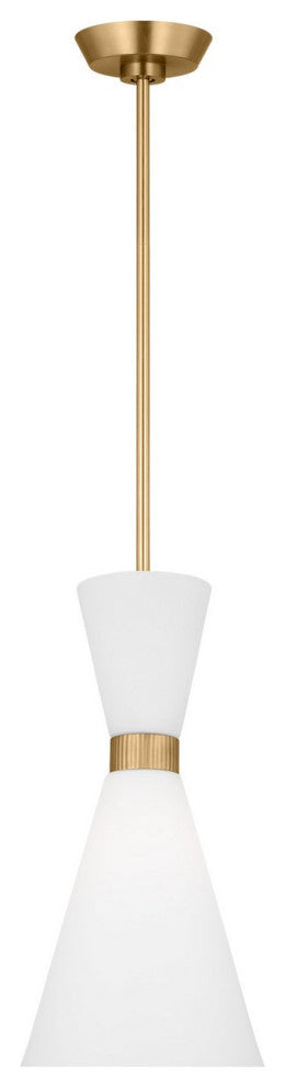 Belcarra 1-Light Pendant, Satin Brass