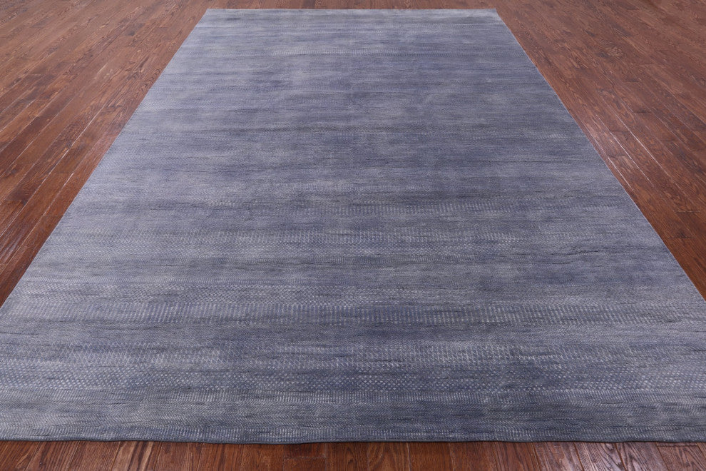 Savannah Grass Handmade Wool and Silk Rug 9' 2" X 12' 2" Q11445