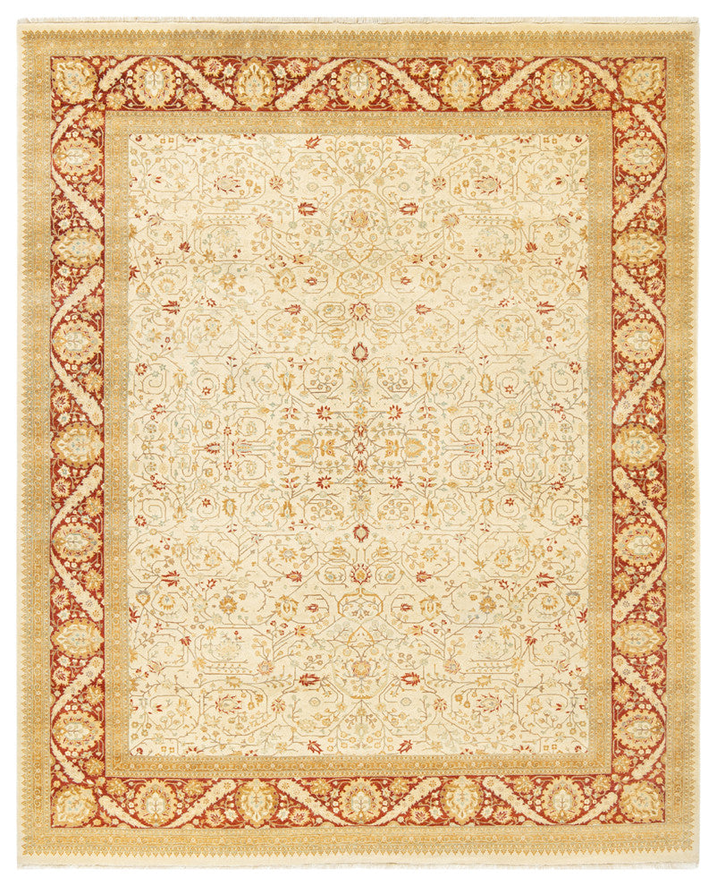Lilliana, One-of-a-Kind Hand-Knotted Area Rug Ivory, 8'1"x10'0"