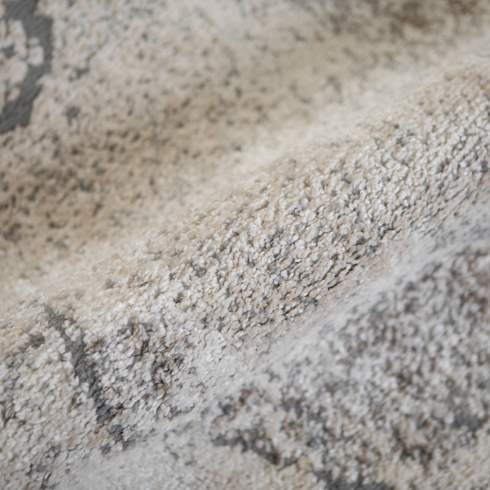 Yasmin Ester Area Rug, Cream, 5'3" x 7'3", Abstract