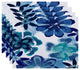 Ani, Floral Print Placemat, Blue