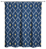 Diamond Shower Curtain, Blue