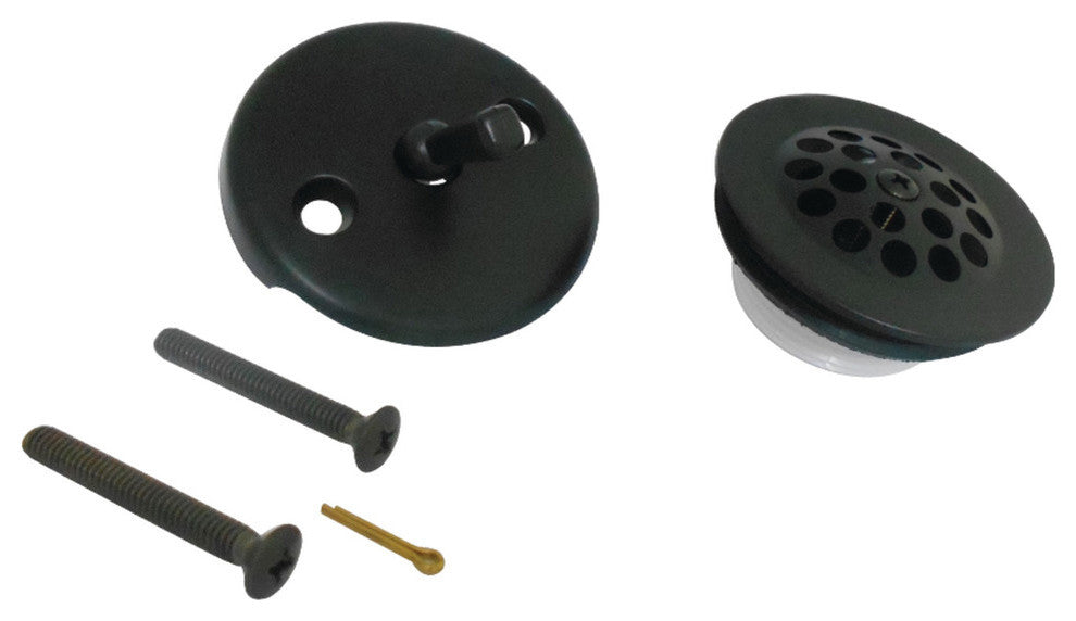 Kingston Brass Trip Lever With Grid Conversion Kit, Matte Black