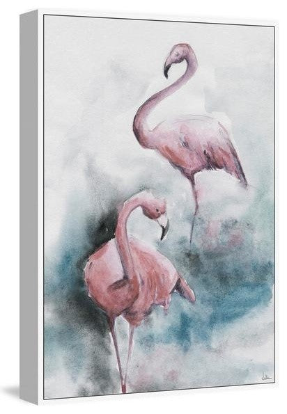 "Double Trouble" Floater Framed Painting Print on Canvas, 12"x18"